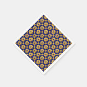"Elegant Gold Floral Napkins – Luxury Event Decor" スタンダードカクテルナプキン (角)