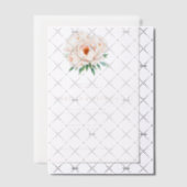 Elegant Gold Floral Wedding Invitation ベラム紙招待状 (オフセット (招待状))