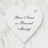 Elegant Gold Foil Custom Message フェイバータグ (裏面)