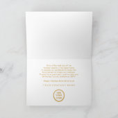 Elegant Gold Foil Script Season’s Greetings シーズンカード (内部)