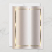 Elegant Gold Frame,Magnolia Retirement  招待状 (裏面)