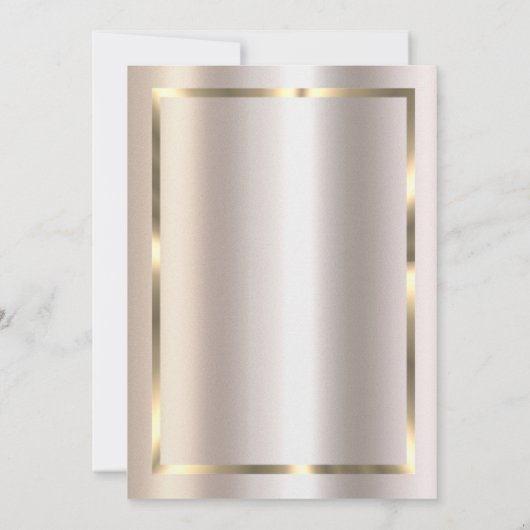 Elegant Gold Frame,Magnolia Retirement 招待状 (裏面)