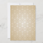 Elegant Gold Geometric Arch Ramadan Iftar Dinner 招待状 (裏面)