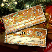 Elegant Gold Gift Voucher | Glitter and Pearl