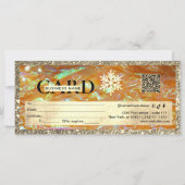 Elegant Gold Gift Voucher | Glitter and Pearl (裏面)