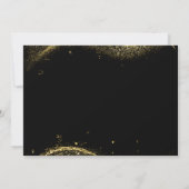 Elegant Gold Glitter Birthday 50th With Photo 招待状 (裏面)