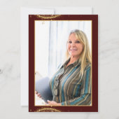 Elegant Gold Glitter Birthday 60th with Balloons 招待状 (裏面)