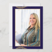 Elegant Gold Glitter Birthday 60th with Balloons 招待状 (裏面)