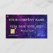 Elegant Gold Glitter Credit Card 名刺 (正面)