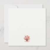 Elegant Gold Glitter Floral Frame Personalized (裏面)