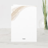 Elegant Gold Glitter Photo Birthday サンキューカード (裏面)