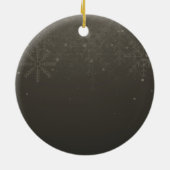  Elegant Gold  glow Christmas Tree セラミックオーナメント (裏面)