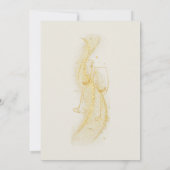 Elegant Gold Grey Cheers to 50 Years Birthday 招待状 (裏面)