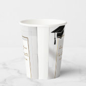 Elegant Gold & Grey Graduation Party 紙コップ (右)