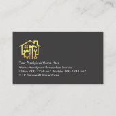 Elegant Gold Handyman Tools Frame 名刺 (裏面)