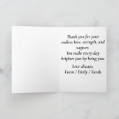 Elegant Gold Happy Father’s Day Card for Dad カード (内部)