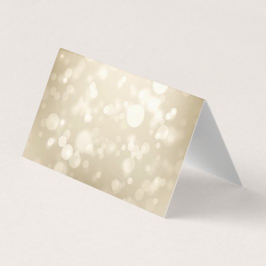 Elegant Gold Hearts Frame Bokeh Thank You Card 名刺 (裏面)