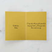 Elegant Gold Hearts Valentine's Day Card - Luxury  カード (内部)