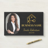 Elegant Gold House Key Professional Realtor ポストイット (デスク)