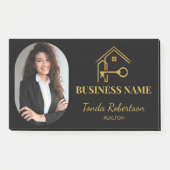 Elegant Gold House Key Professional Realtor ポストイット (正面)