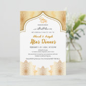 Elegant Gold Islamic Ramadan Iftar Invitation 招待状 (スタンド正面)