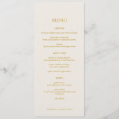 Elegant Gold Islamic Wedding Menu Card Flat Menu メニュー (正面)