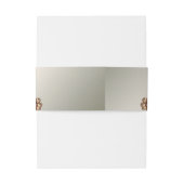 Elegant Gold Jewel Flowers Invitation Belly Band 招待状ベリーバンド (裏面例)