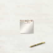 Elegant Gold Jewel Flowers Post it Notes ポストイット (デスク上)