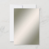 Elegant Gold Jewel Flowers RSVP Card (裏面)