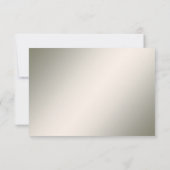 Elegant Gold Jewel Flowers RSVP Card (裏面)