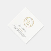 Elegant Gold Logo Corporate Business Event Branded スタンダードカクテルナプキン (角)