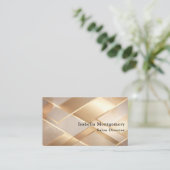 Elegant Gold Logo Magnetic Name Badge 名刺 (スタンド正面)