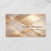 Elegant Gold Logo Magnetic Name Badge 名刺 (正面)
