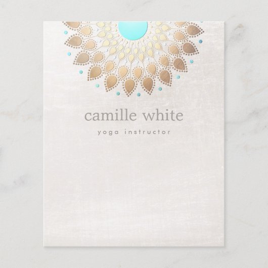 Elegant Gold Lotus Natural Health and Beauty Spa チラシ (正面)