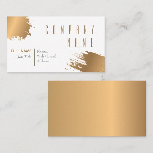 elegant Gold Luxury Company名刺 名刺 (正面/裏面)