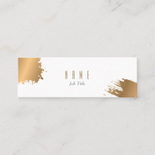 elegant Gold Luxury Company小型名刺 スキニー名刺