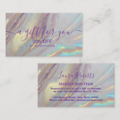 Elegant Gold Marble Branding 割引カード (正面/裏面)