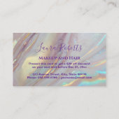 Elegant Gold Marble Branding 割引カード (裏面)