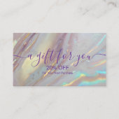 Elegant Gold Marble Branding 割引カード (正面)