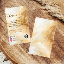 Elegant Gold Marble Professional サンキューカード