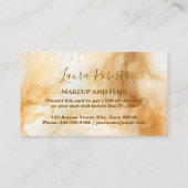 Elegant Gold Marble Professional 割引カード (裏面)