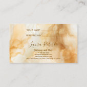 Elegant Gold Marble Professional 紹介カード (裏面)