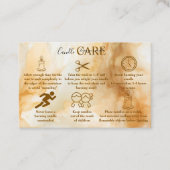 Elegant Gold Marble Professional Candle Care 名刺 (正面)