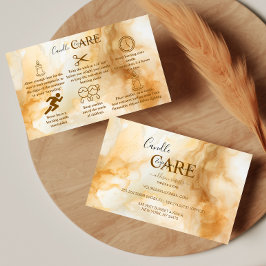 Elegant Gold Marble Professional Candle Care 名刺