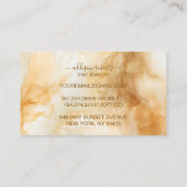 Elegant Gold Marble Professional Jewelry Care  名刺 (裏面)
