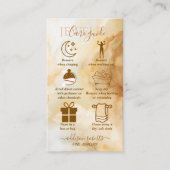 Elegant Gold Marble ProfessionalJewelry Care 名刺 (正面)