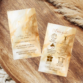 Elegant Gold Marble ProfessionalJewelry Care 名刺