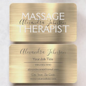 Elegant Gold Massage Therapist 名刺