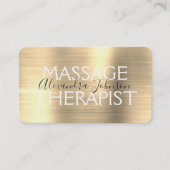 Elegant Gold Massage Therapist 名刺 (正面)