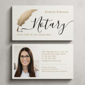  Elegant Gold Notary Calligraphy Business Card 名刺